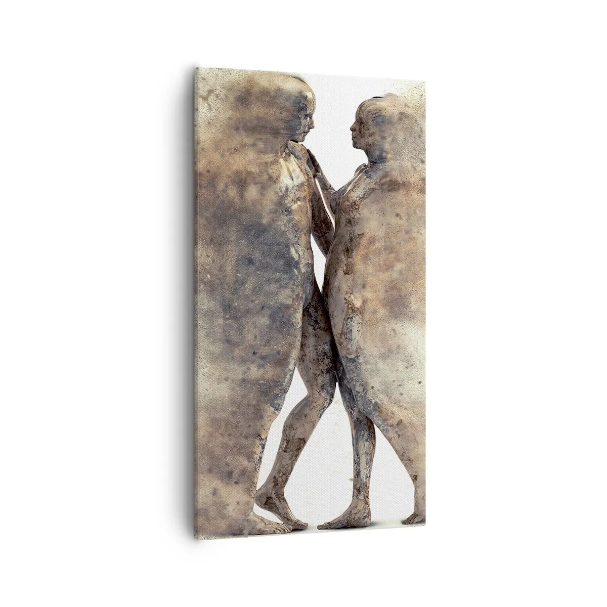 Schilderen op canvas - Ze verrezen uit het stof tot liefde - 55x100 cm