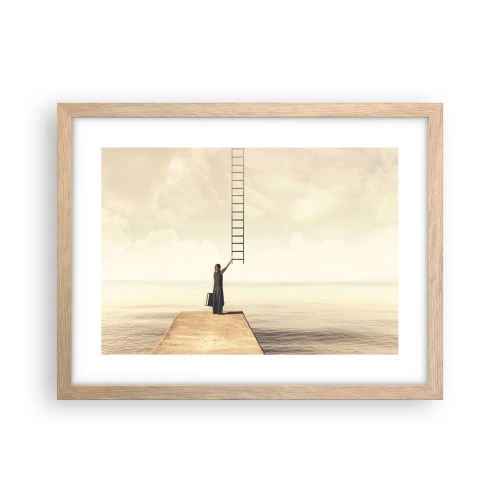 Een poster in een licht eiken lijst - Een magische reis - 40x30 cm