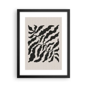 Poster in een zwarte lijst - Natuur van een vierkant - 30x40 cm