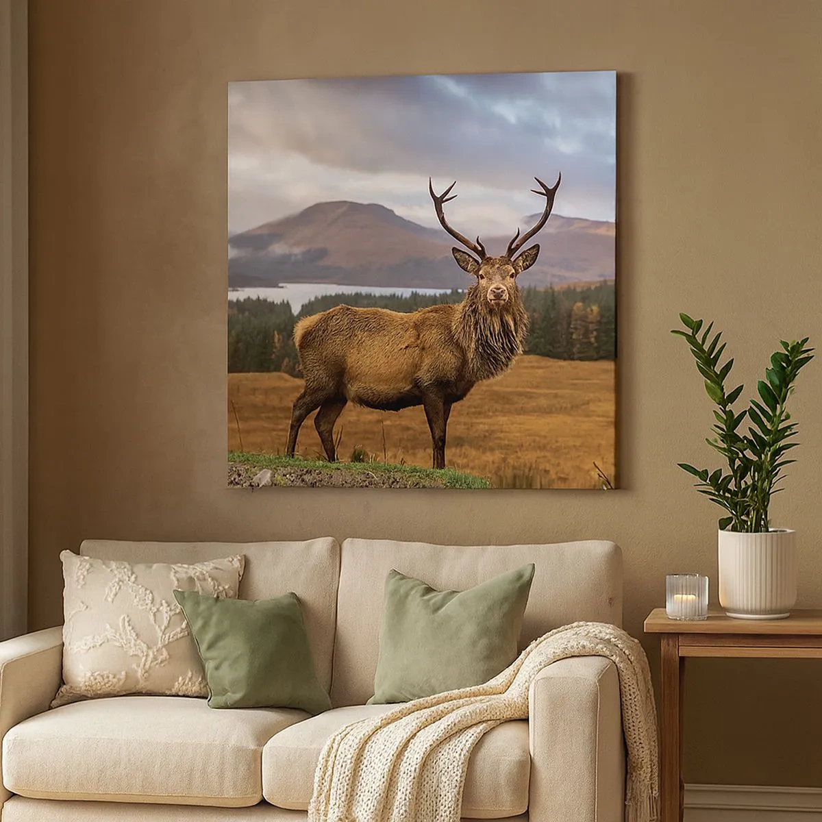 Schilderen op canvas - De majesteit van de natuur - 30x30 cm