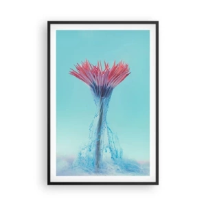 Poster in een zwarte lijst - In een verkwikkende omhelzing - 61x91 cm
