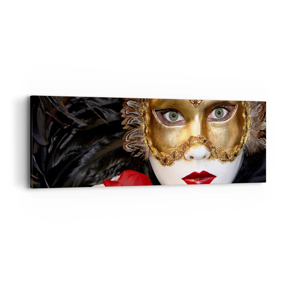 Schilderen op canvas - Het leven is een grote bal  - 90x30 cm