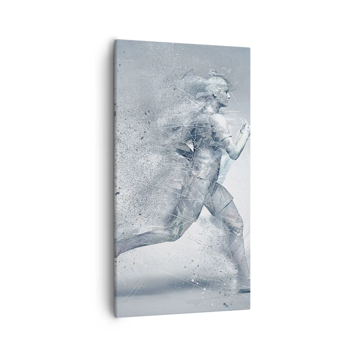 Schilderen op canvas - Kristalheldere energie - 55x100 cm