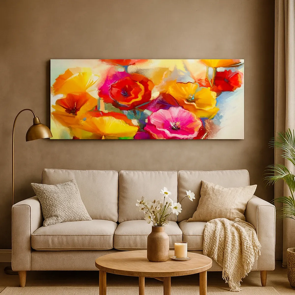 Schilderen op canvas - Niet alleen rood - 30x30 cm