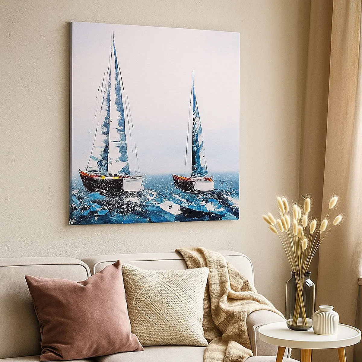 Schilderen op canvas - Broederschap van de wind - 30x30 cm