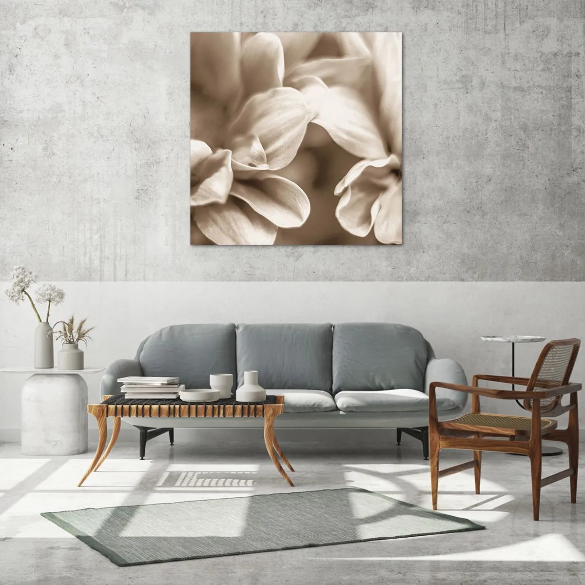 Schilderen op glas - Zo zacht als een glimlach - 30x30 cm