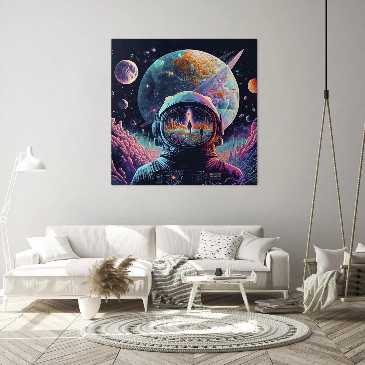 Schilderen op canvas - Filosofen hebben er niet van gedroomd - 30x30 cm