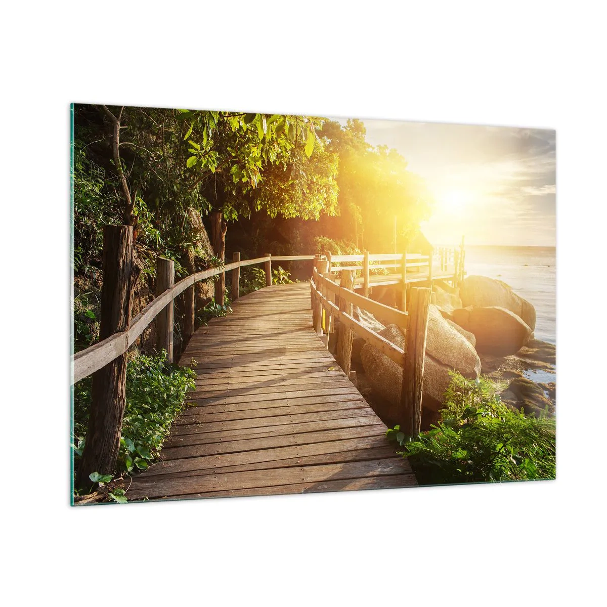 Schilderen op glas - Nog een beurt, nog een wonder - 100x70 cm