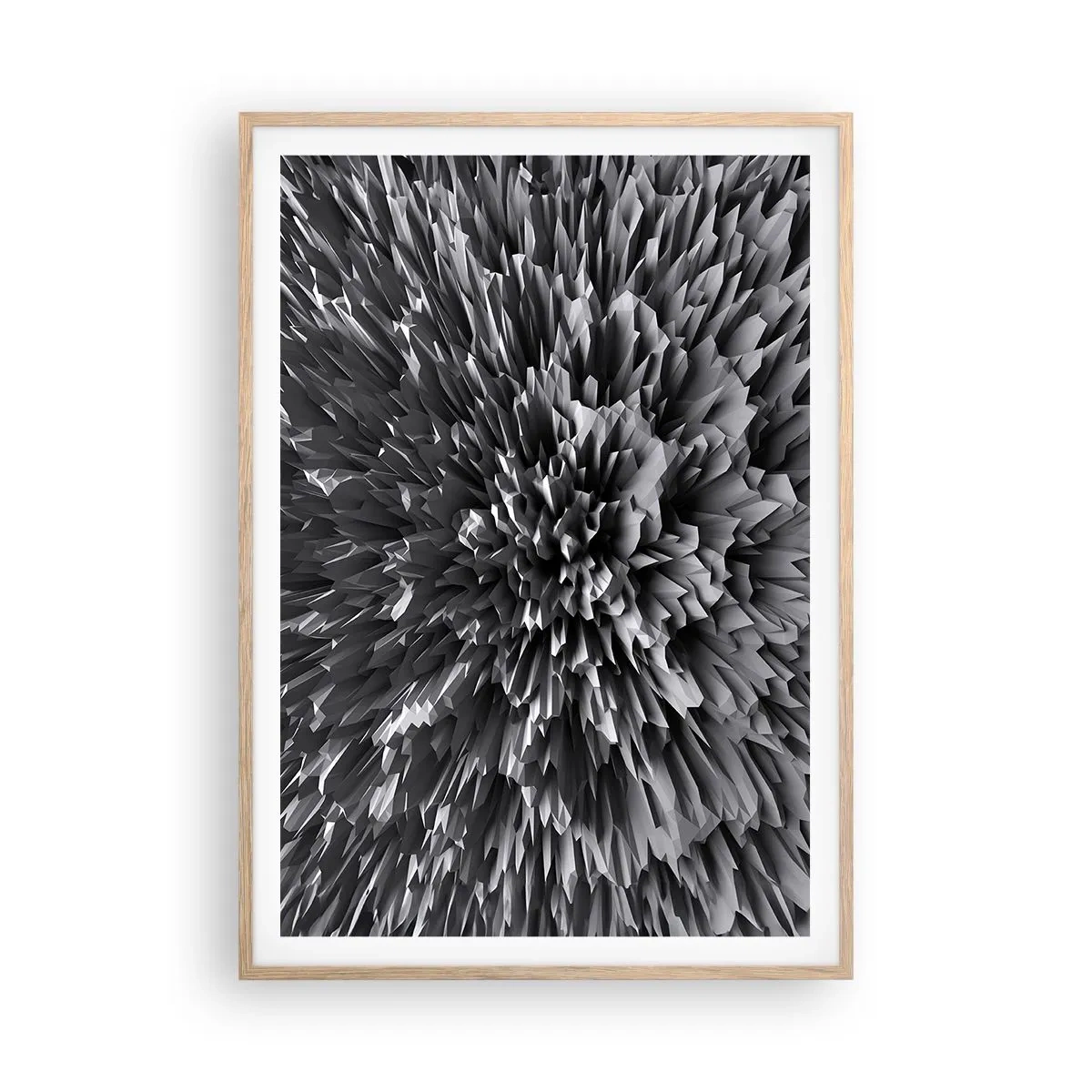 Een poster in een licht eiken lijst - Strikter kan het niet - 70x100 cm