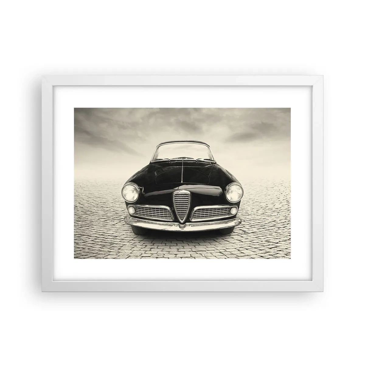 Poster in een witte lijst - Je moet gewoon van me houden - 40x30 cm
