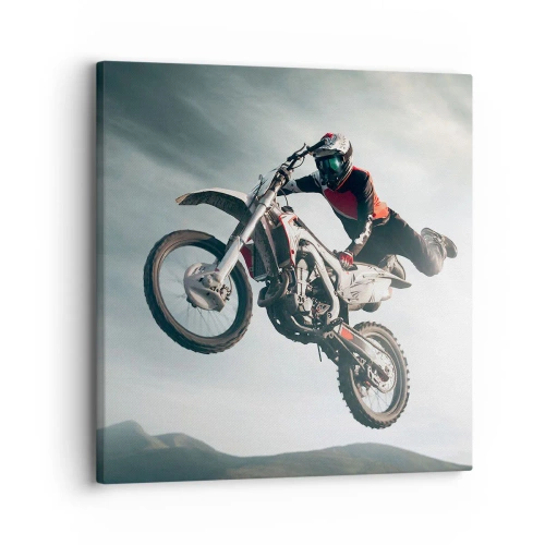 Schilderen op canvas - Er is geen plezier zonder risico - 30x30 cm