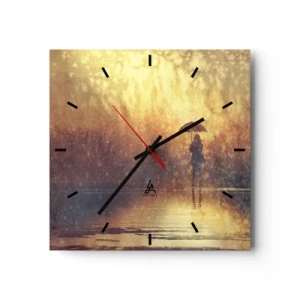 Wandklok - Klok - Ik voel dat iemand naar me kijkt - 30x30 cm