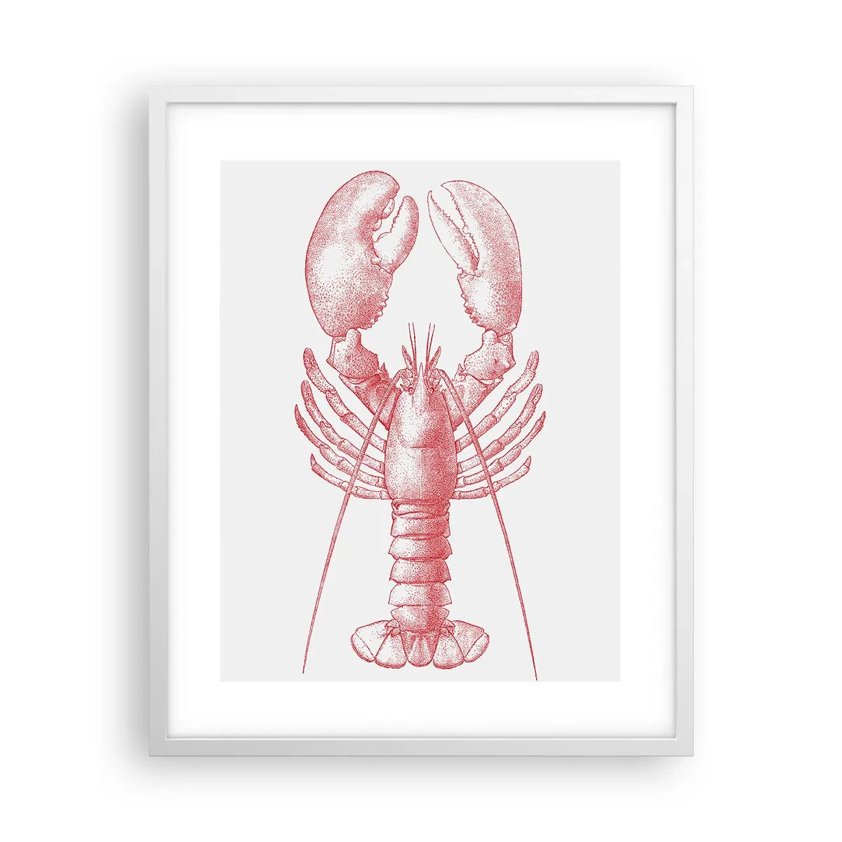 Poster in een witte lijst - Een kreeft waardig Homer - 40x50 cm