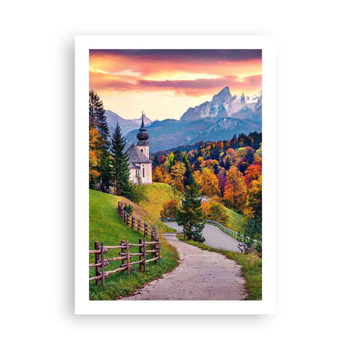 Poster - Landschap zoals geschilderd - 50x70 cm