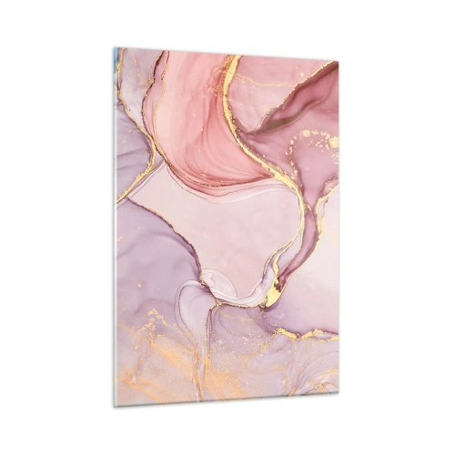 Schilderen op glas - Een streling van kleuren - 50x70 cm