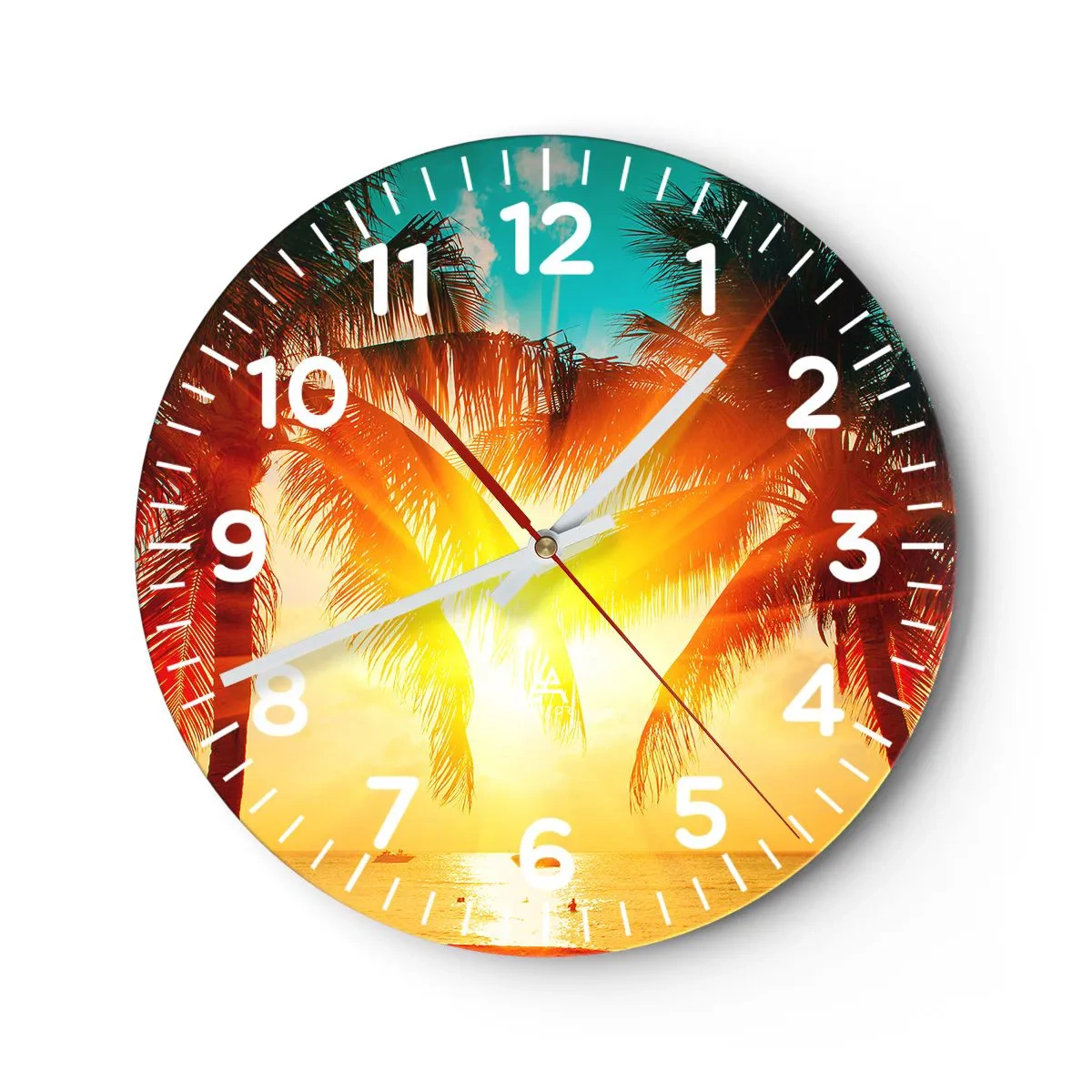 Wandklok - Klok - Exotisch koppel - 40x40 cm