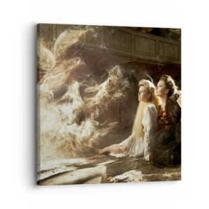 Schilderen op canvas - En er was poëzie - 30x30 cm