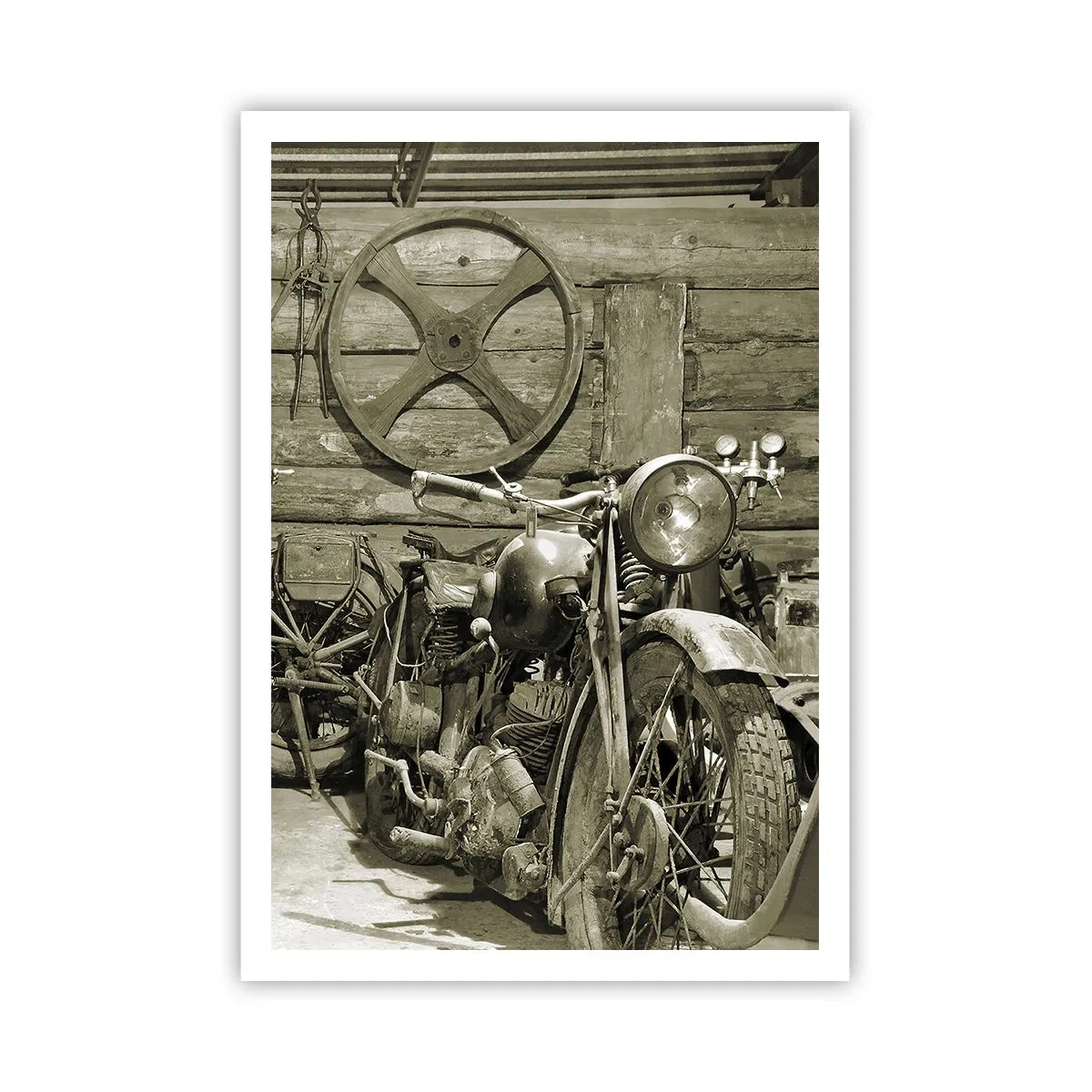 Poster - In de schuur van oom Władek - 70x100 cm