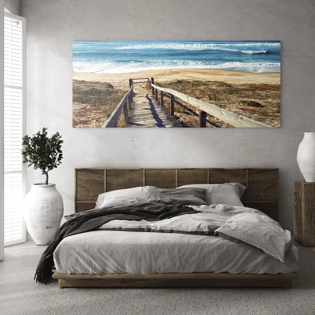 Schilderen op glas - Loop maar! - 100x40 cm