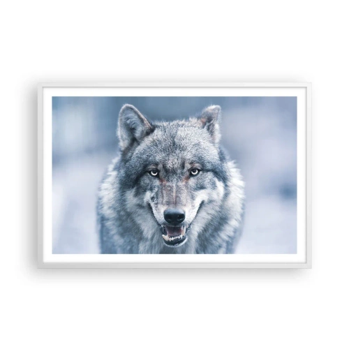 Poster in een witte lijst - Ga jij de uitdaging aan? - 91x61 cm