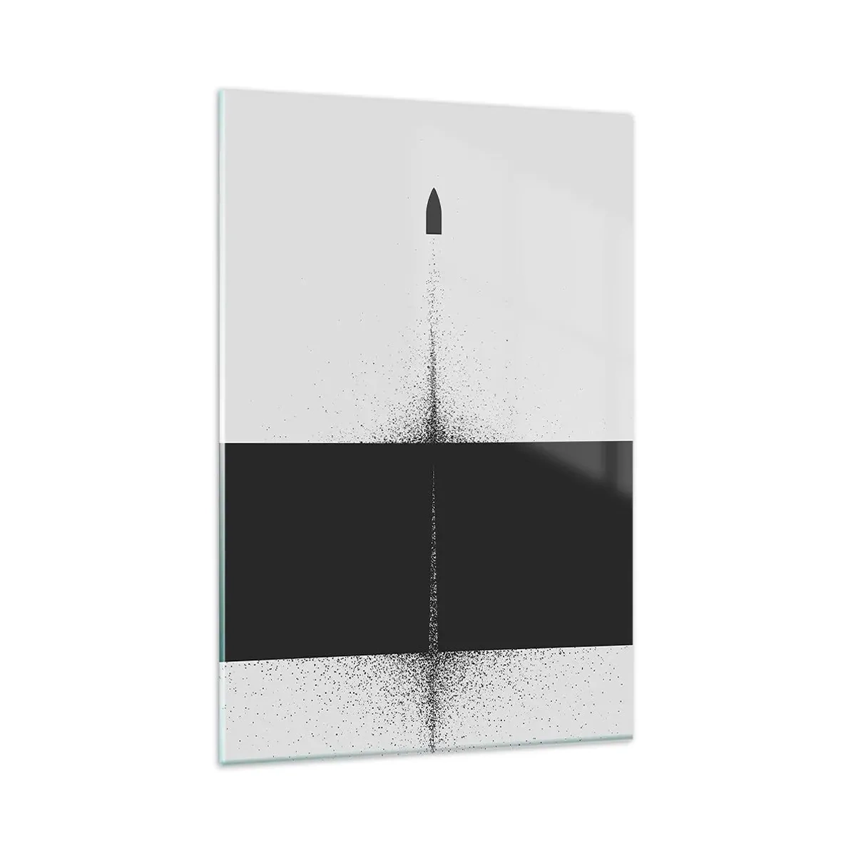 Schilderen op glas - Rechtstreeks naar het doel - 80x120 cm