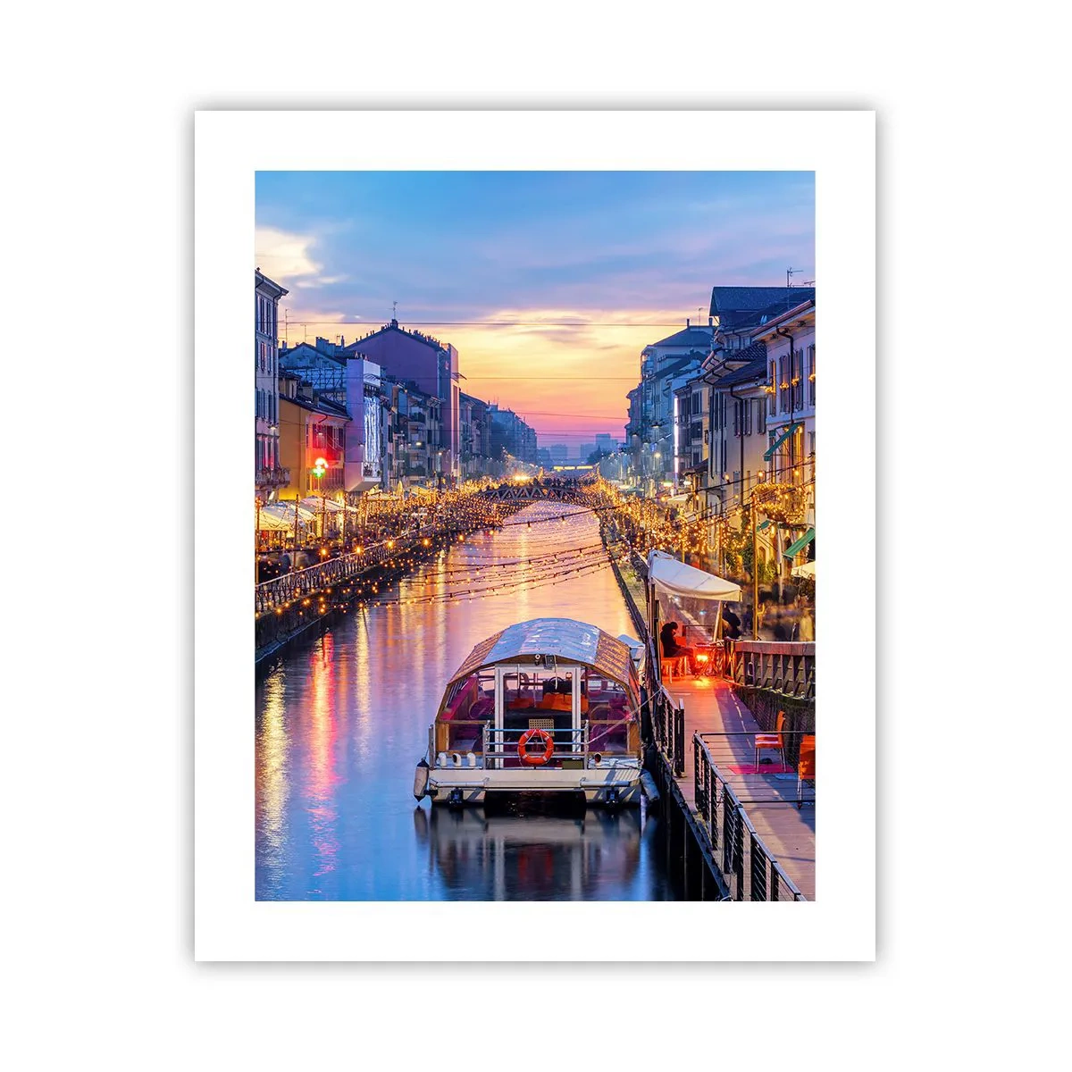 Poster - Een avond vol licht en plezier - 40x50 cm