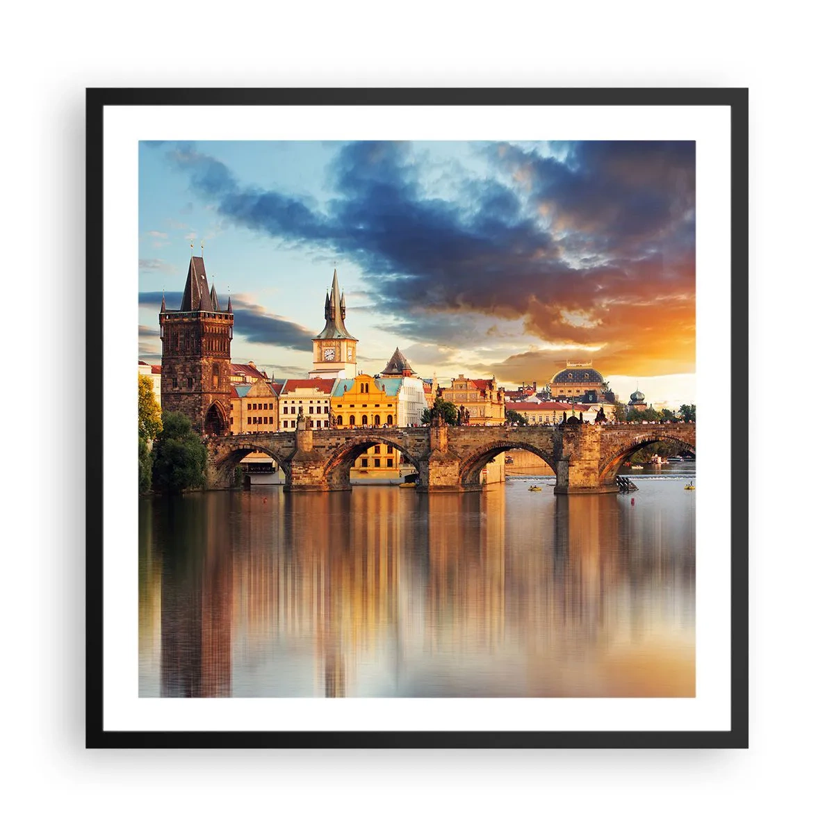 Poster in een zwarte lijst - Eeuwenlang mooi - 60x60 cm