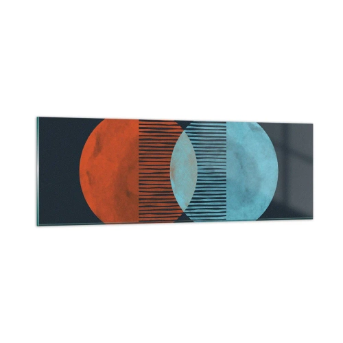 Schilderen op glas - Astronomische fantasie - 90x30 cm