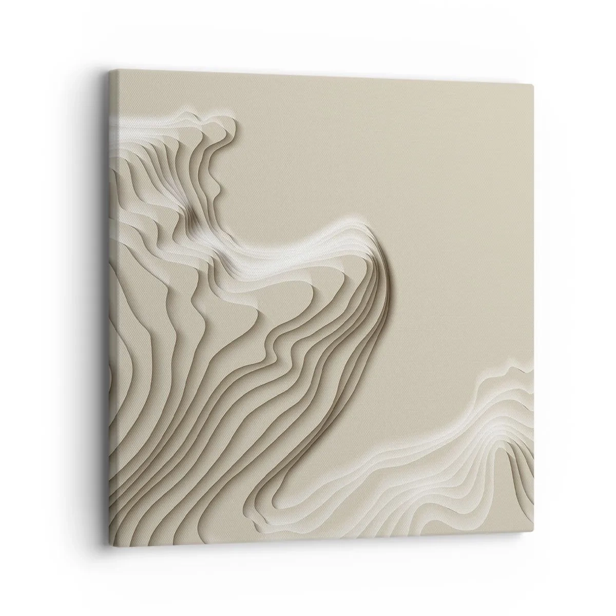 Schilderen op canvas - Kunst topografie - 30x30 cm