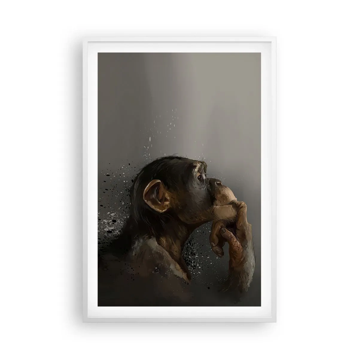 Poster in een witte lijst - Zeker een denker - 61x91 cm