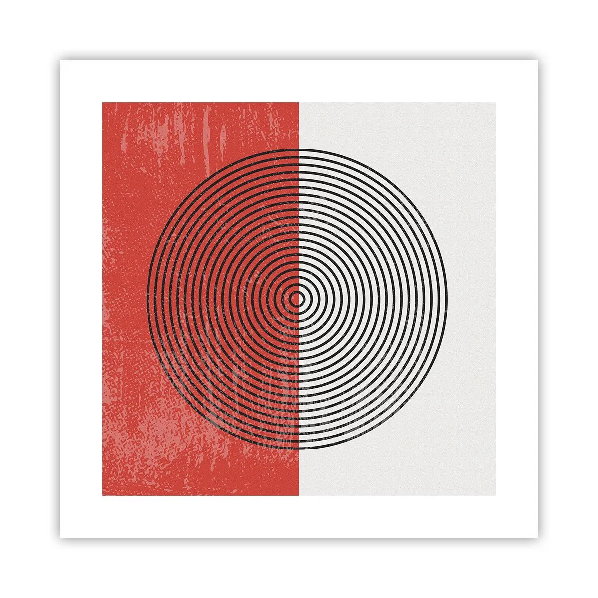 Poster - Op de kop geslagen - 40x40 cm