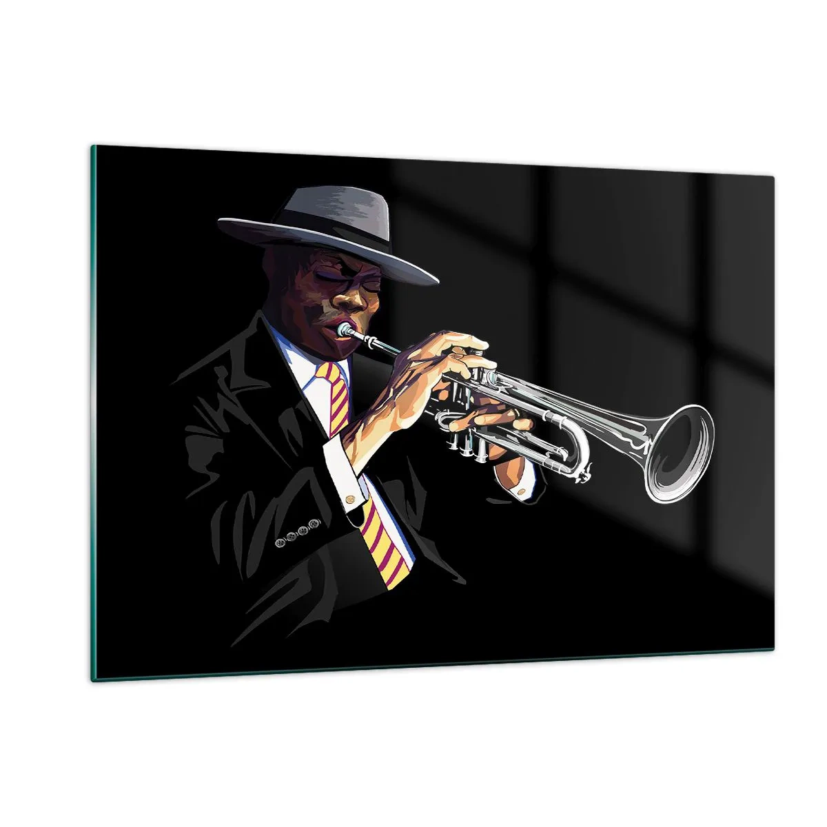 Schilderen op glas - Charme van oude school - 120x80 cm