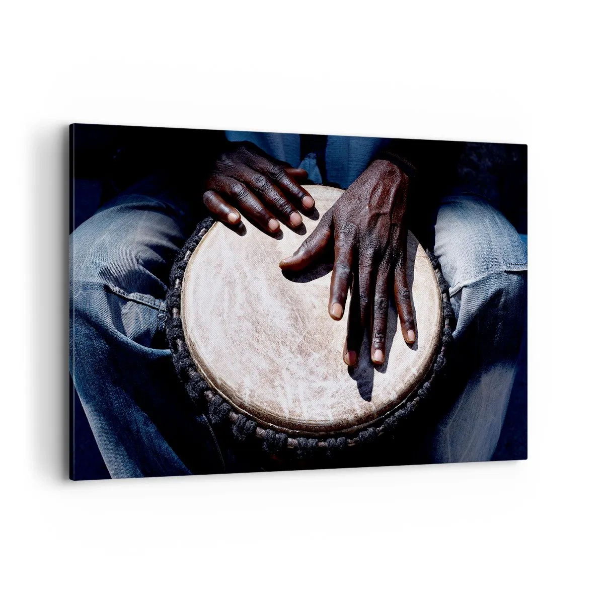 Schilderen op canvas - Leef in je eigen ritme - 120x80 cm