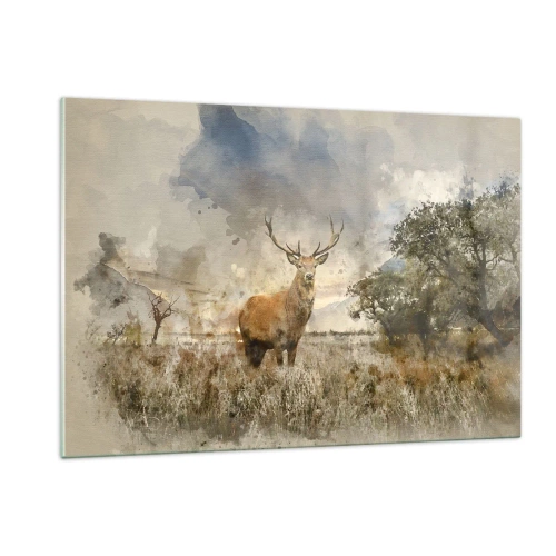 Schilderen op glas - Waardigheid - kracht - waardigheid - 120x80 cm