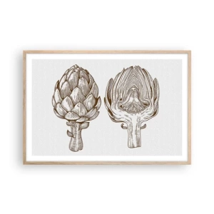 Een poster in een licht eiken lijst - Anatomieles - 91x61 cm