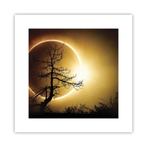 Poster - Totale zonsverduistering - 30x30 cm