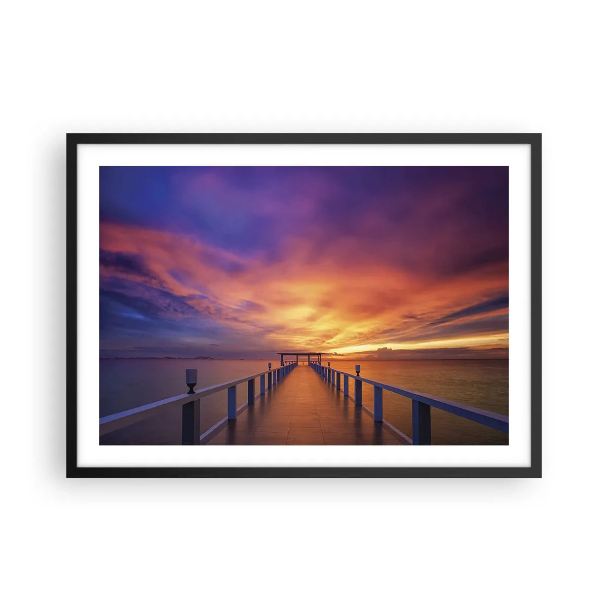 Poster in een zwarte lijst - Zonder einde - 70x50 cm