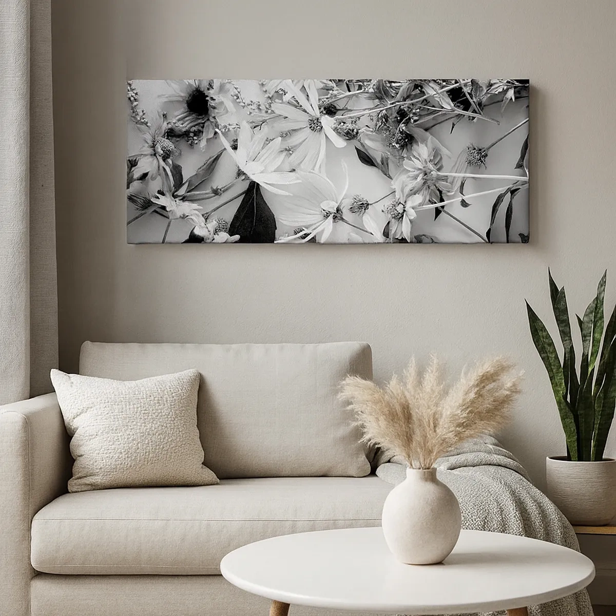 Schilderen op canvas - Niet-boeket bloemen - 30x30 cm