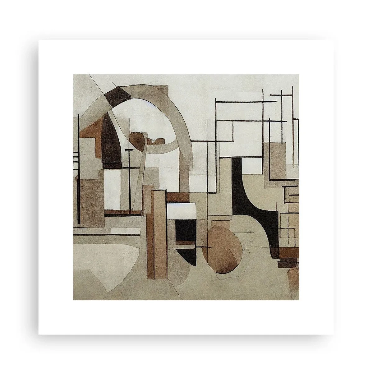 Poster - Stadslandschap 2.0 - 30x30 cm