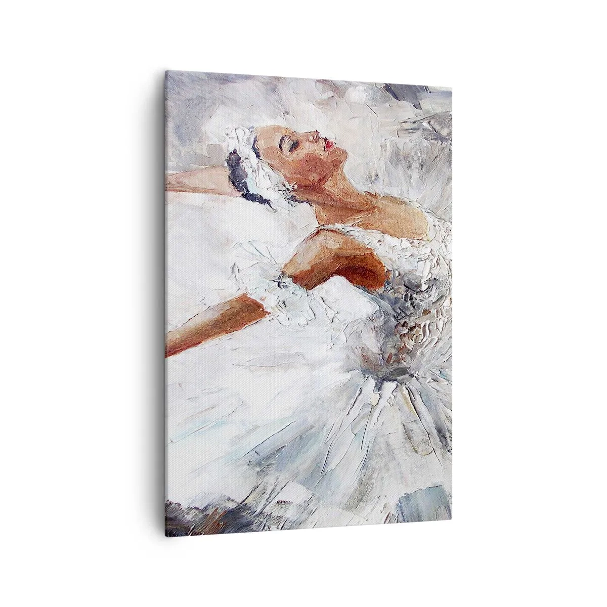 Schilderen op canvas - Delicaat en licht als tule - 70x100 cm