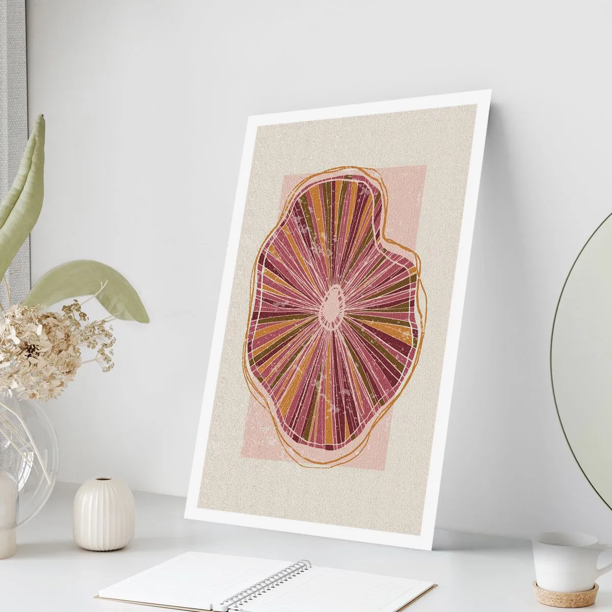 Poster - Stralende abstractie - 50x70 cm