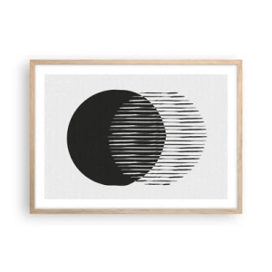 Een poster in een licht eiken lijst - Zijn alter ego - 70x50 cm