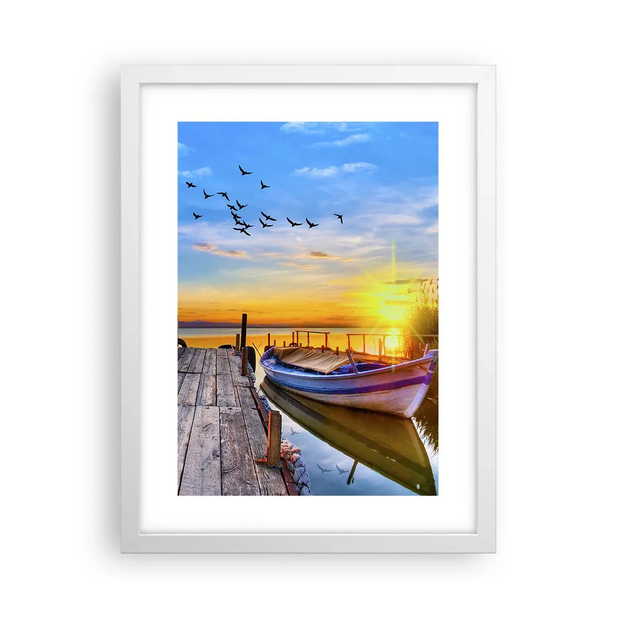 Poster in een witte lijst - Ik zie je morgen - 30x40 cm