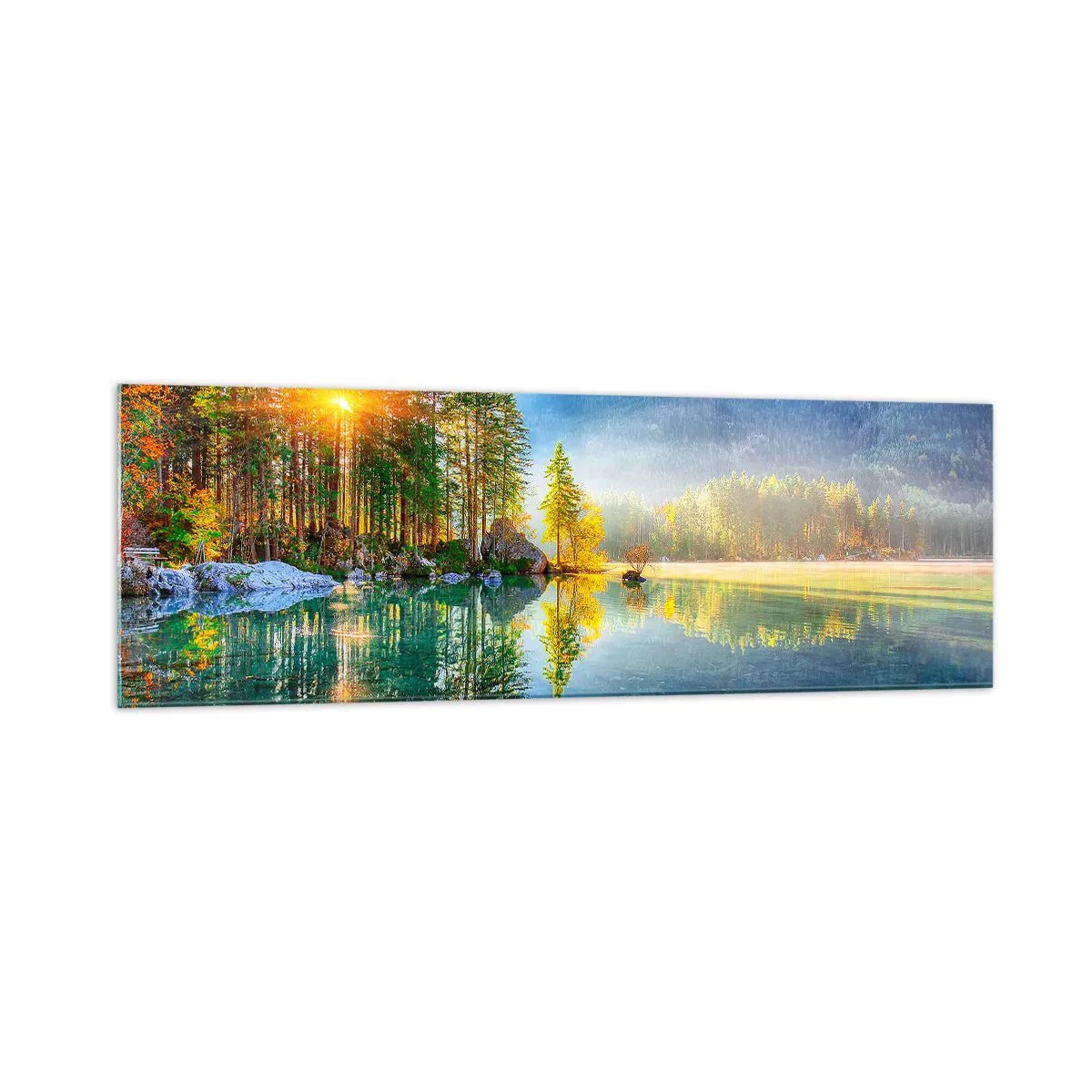 Schilderen op glas - Majesteit en zoetheid - 160x50 cm
