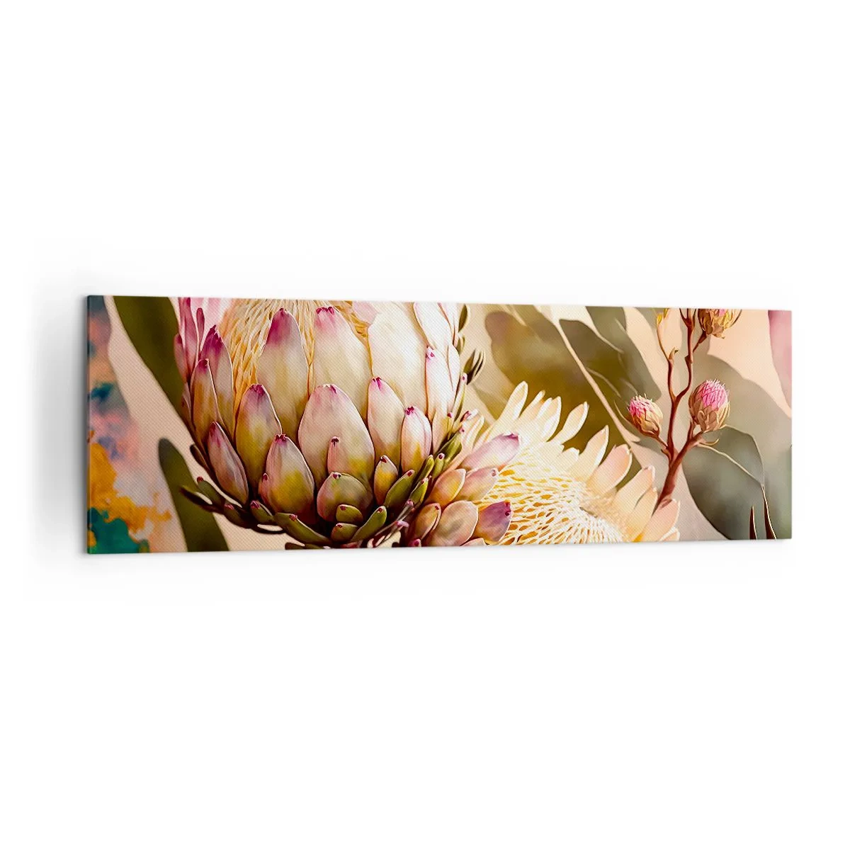 Schilderen op canvas - Teeder omarmd - 160x50 cm