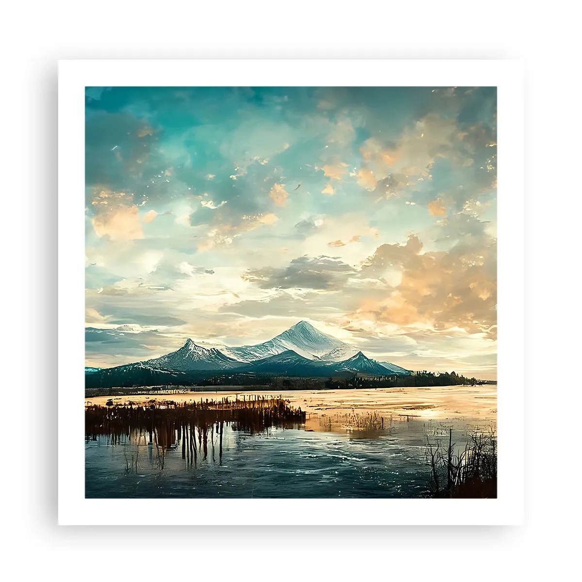 Poster - Onder bescherming van de hemel - 60x60 cm