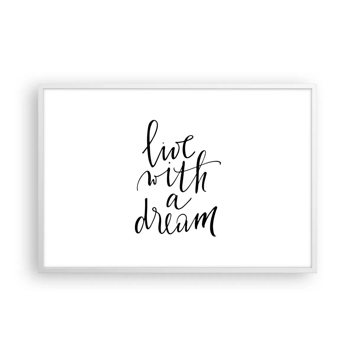 Poster in een witte lijst - Natuurlijk - 91x61 cm