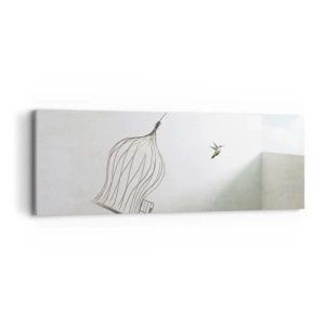 Schilderen op canvas - In je element - 90x30 cm
