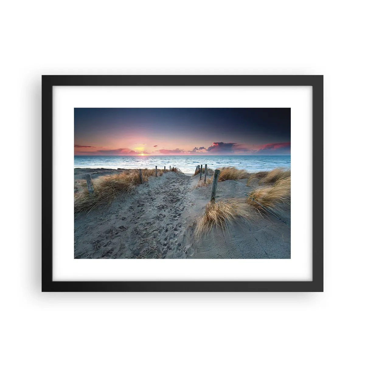 Poster in een zwarte lijst - Je liet een regenboog van licht stralend... - 40x30 cm