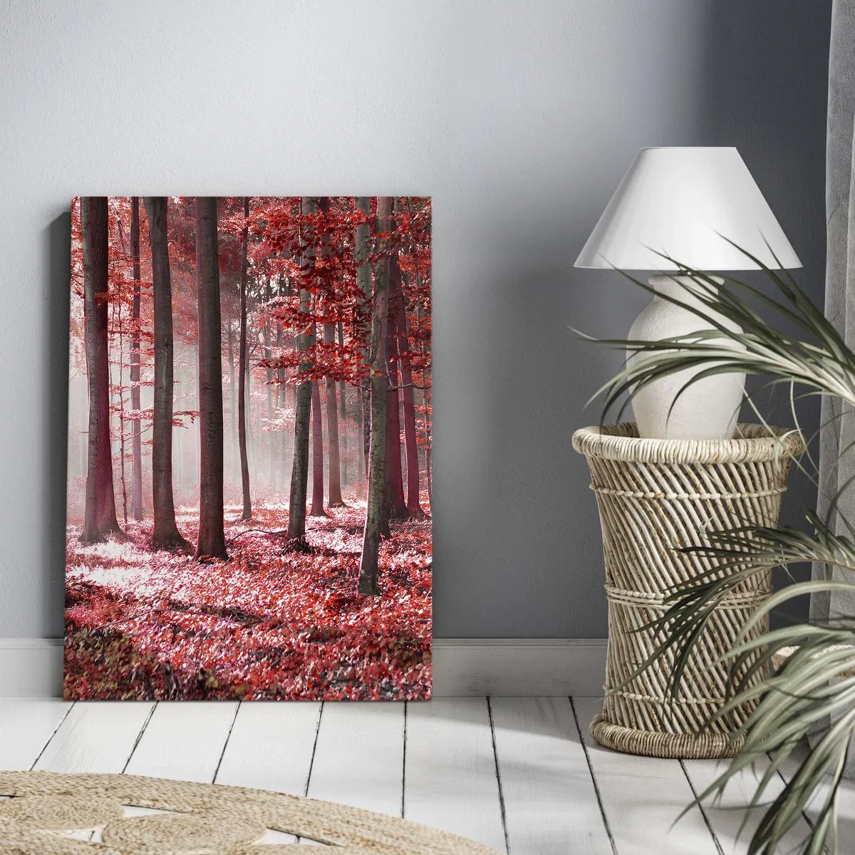 Schilderen op canvas - Rood is net zo mooi - 55x100 cm